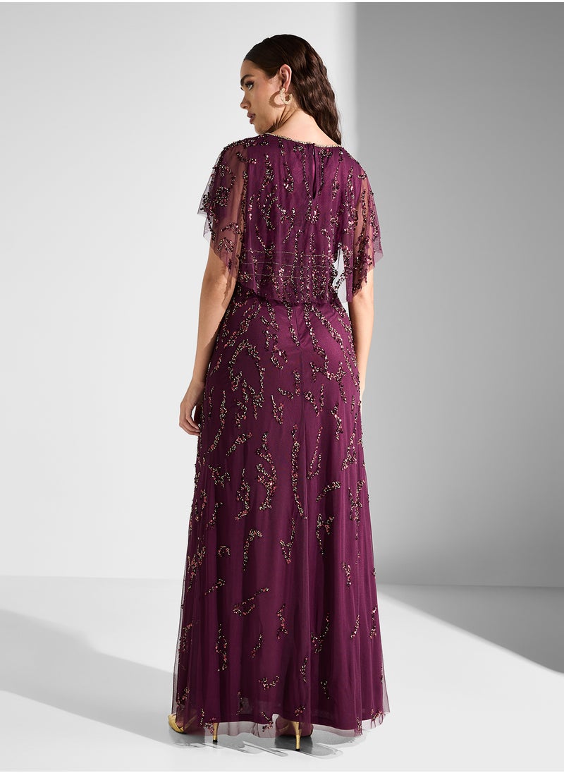 Embellished Evening Dress