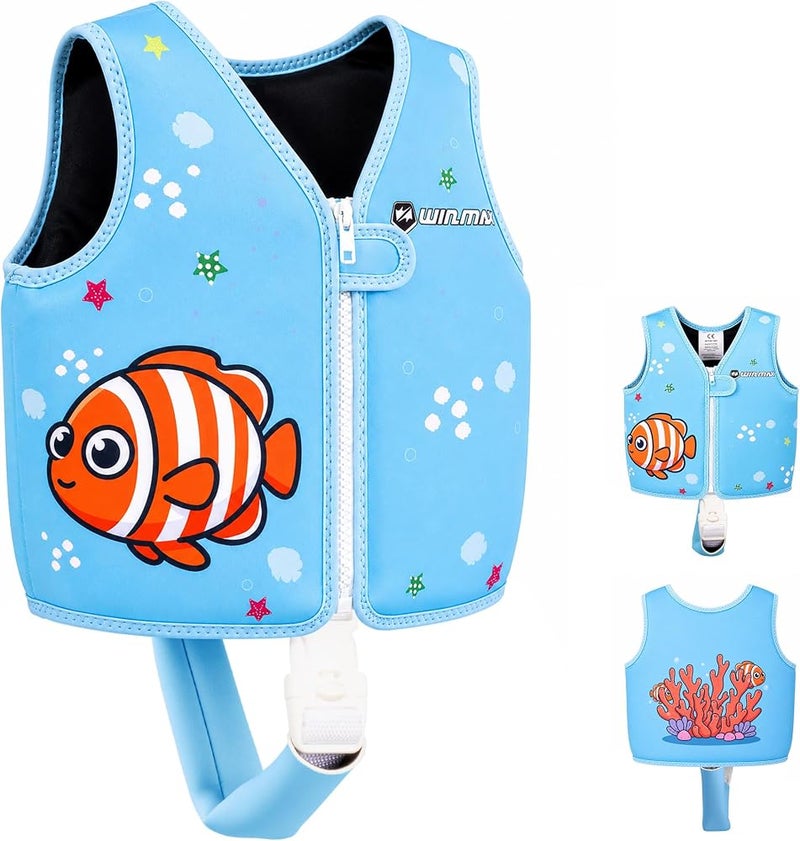 win.max Kids Swim Vest Toddler Neoprene Jacket with Adjustable Safety Strap - Image 1