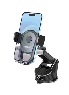 Earldom Earldom EH269 Car Phone Holder – 360° Rotation – Strong Suction for Windshield or Dashboard – Black  - Image 2