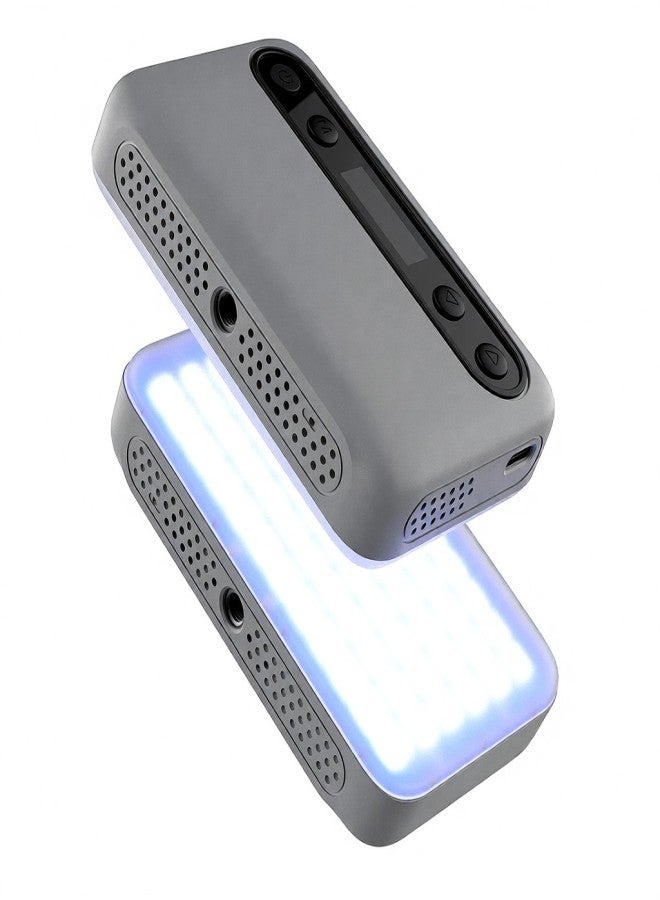 Weeylite مصباح فيديو Weeylite S05 الجيب RGB، إضاءة LED قابلة للتعتيم من 2800 كلفن إلى 6800 كلفن، 26 تأثير إضاءة، مؤشر تجسيد اللون CRI95+، بطارية مدمجة، تحكم عن بعد عبر تطبيق جوال، شاشة OLED مع محول تثبيت ملحقات لتصوير مدونات الفيديو والبث المباشر. - Image 1