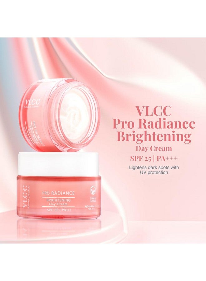 VLCC Pro Radiance Skin Brightening Day Cream SPF 25 PA +++ - 50g For Lightening Dark Spots with UV Protection | Helps Even Tone | With Lavender Oil, Nutmeg Oil, Mulberry Extracts. - Image 3