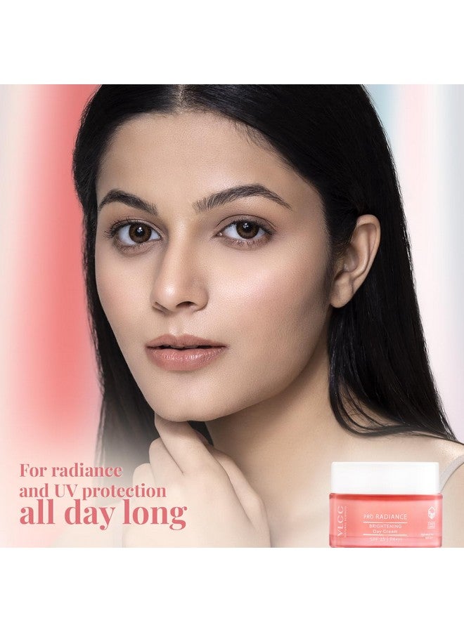 VLCC Pro Radiance Skin Brightening Day Cream SPF 25 PA +++ - 50g For Lightening Dark Spots with UV Protection | Helps Even Tone | With Lavender Oil, Nutmeg Oil, Mulberry Extracts. - Image 2