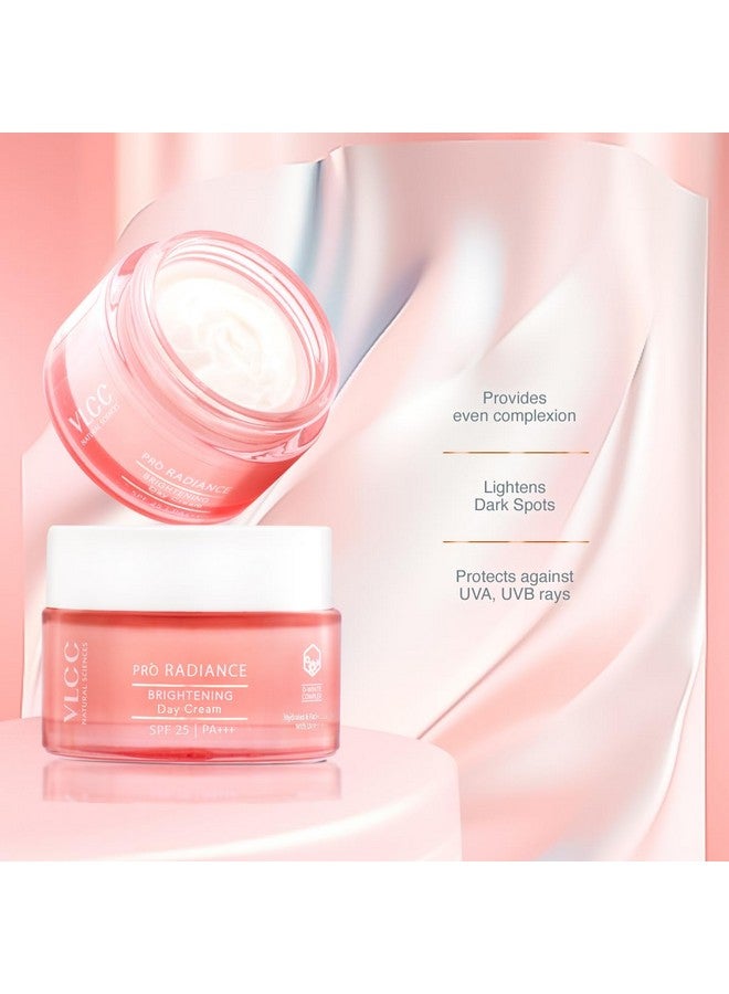 VLCC Pro Radiance Skin Brightening Day Cream SPF 25 PA +++ - 50g For Lightening Dark Spots with UV Protection | Helps Even Tone | With Lavender Oil, Nutmeg Oil, Mulberry Extracts. - Image 4