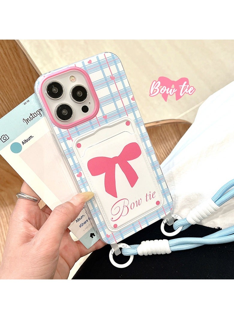 عام حافظة لجهاز iPhone 16 Pro Max، بتصميم كرتوني لطيف، نمط كاوايي بتصميم أنثوي جذاب للفتيات والمراهقات، مصنوعة من سيليكون TPU الناعم مع حزام للرقبة. - Image 2
