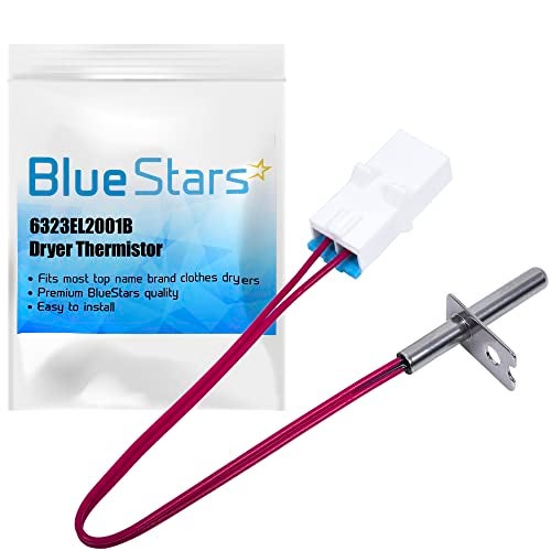 BlueStars 6323EL2001B Dryer Thermistor Assembly – Compatible with LG & Kenmore Dryers – Replaces 6323EL2001H AP4441539 PS3529026 DLE0442W DLE2512W DLE2514W DLE3733S DLE3777W DLE5932S DLE7177RM - Image 1