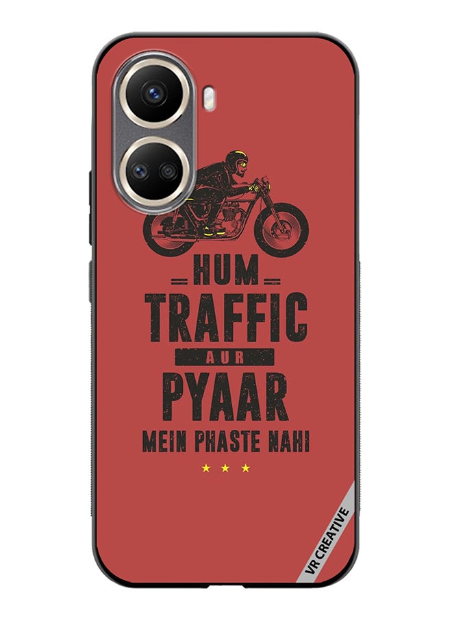 VR CREATIVE Protective Case Cover For Huawei Nova 10 SE Traffic Aur Pyaar Design Multicolour - Image 1