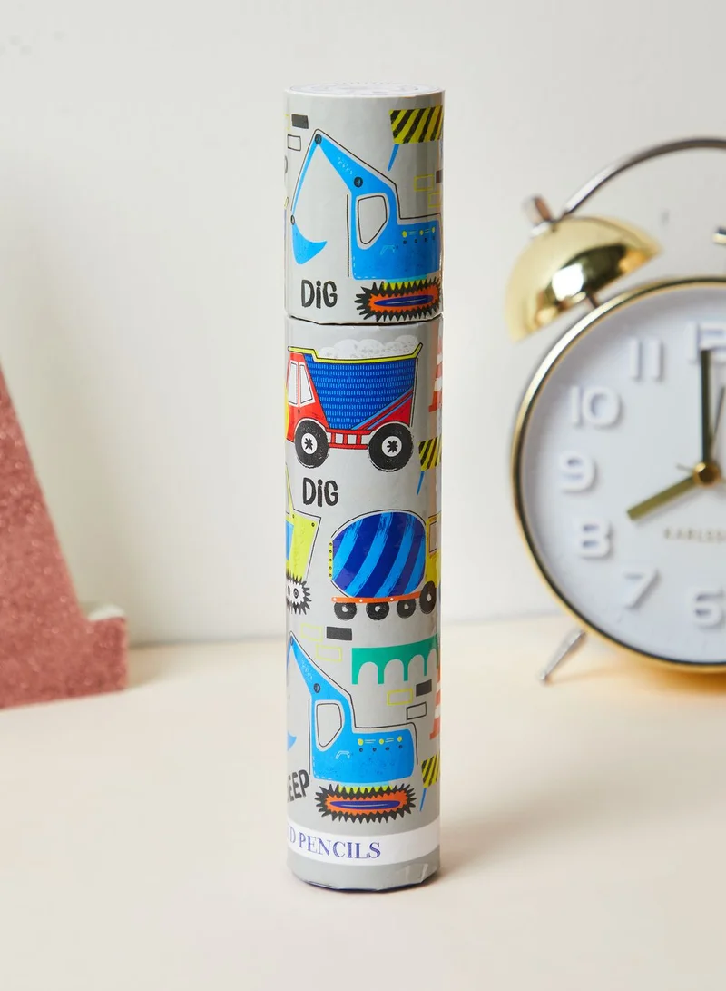Floss & Rock Construction Pack Of 12 Pencils