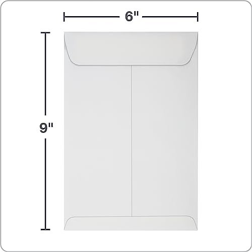 Columbian Catalog Envelopes, 6 x 9, Release & Seal Self-Sealing Closure, 28 lb White Wove, 100 per Box (COLO652) - Image 3