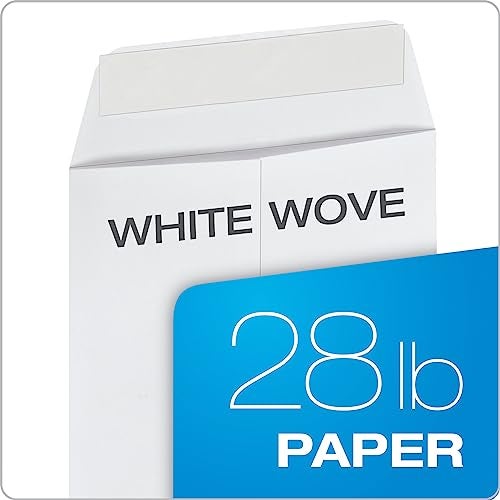 Columbian Catalog Envelopes, 6 x 9, Release & Seal Self-Sealing Closure, 28 lb White Wove, 100 per Box (COLO652) - Image 5