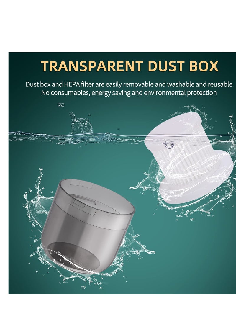 SOLARAE Bed Vacuum Cleaner,Handheld UV Mattress Vacuum Cleaner,Wireless Mite Remover Cleaning Machine,Bed Dust Vacuum Machine Effectively Clean Up Bed, Pillows, Cloth Sofas, and Carpets, Green - Image 3