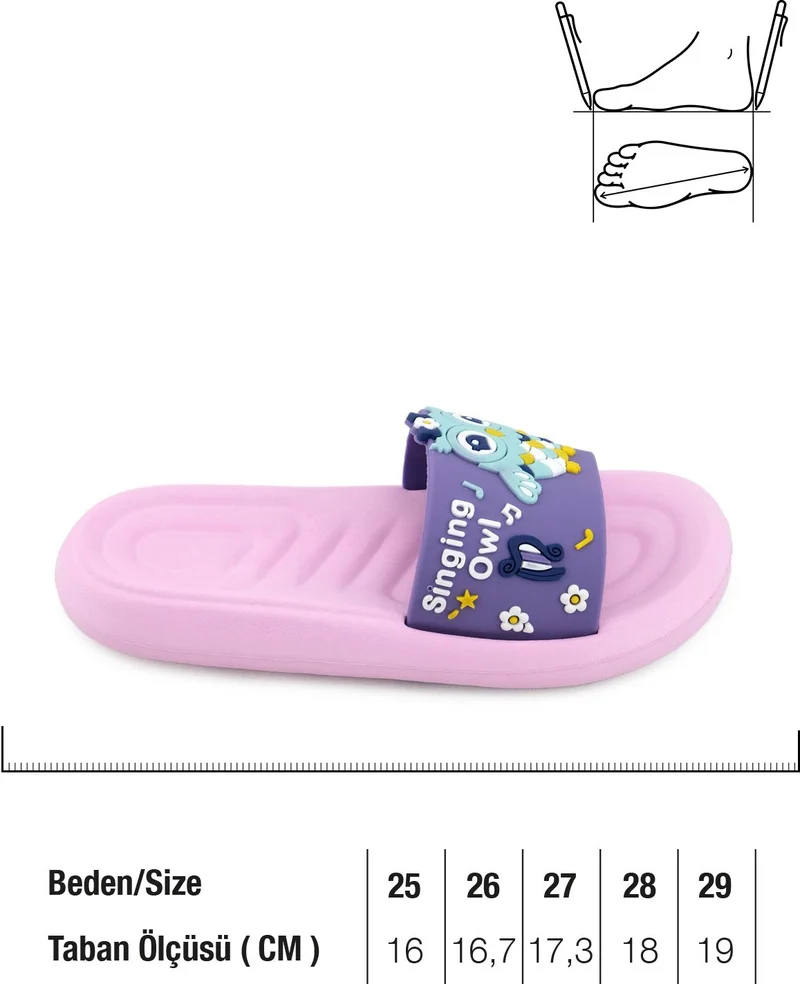 Gezer Summer Girl's Eva Suitable for Wet Floor Bathroom Pool Beach Slippers