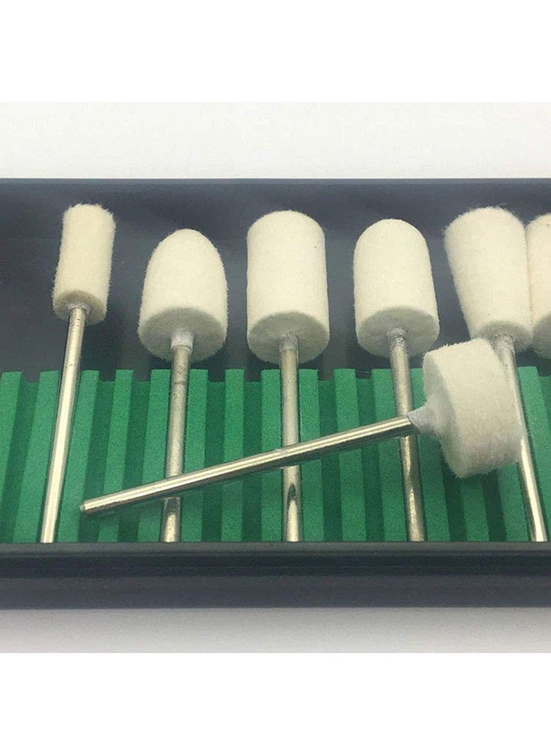 DIY Crafts DIY Crafts CTDIYHI54229 12 Pcs Wool Bit Set Woolen Polishing Bits Electric Manicure Drill Bit Set Buffing Bit Set  - Image 3