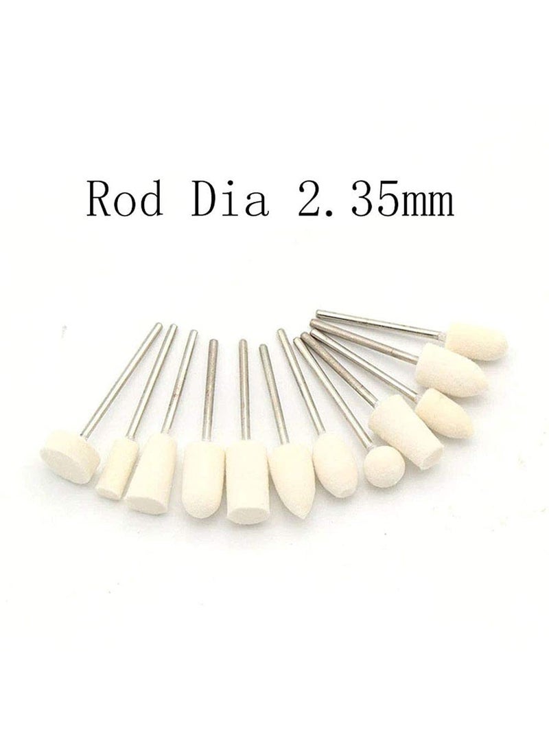 DIY Crafts DIY Crafts CTDIYHI54229 12 Pcs Wool Bit Set Woolen Polishing Bits Electric Manicure Drill Bit Set Buffing Bit Set  - Image 4