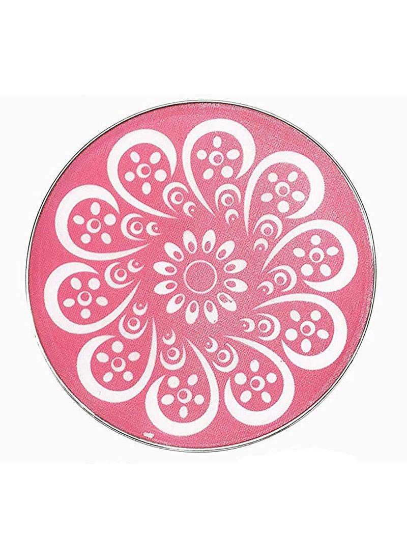 Pamidhar Pamidhar Magic Rangoli Making Kit 8 Inch Plastic Round Stencil for Rangoli Floor and Diwali Decoration Multicolor Random Design  - Image 3