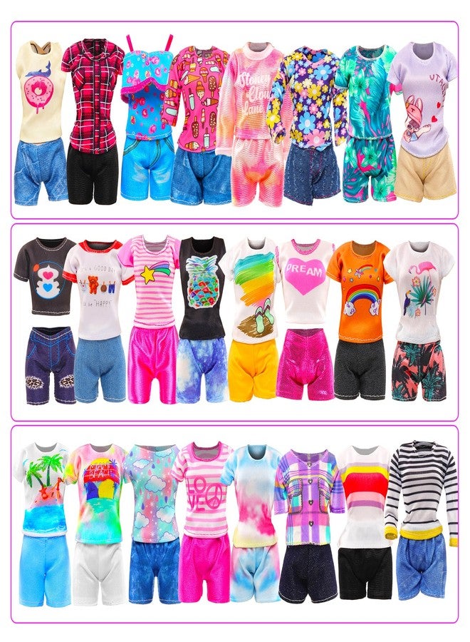 BARWA 20 Pcs Doll Clothes Including 10 Sets Bikini Swimsuits Outfit Tops and Pants with 10 Shoes for 11.5 inch Dolls - Image 3