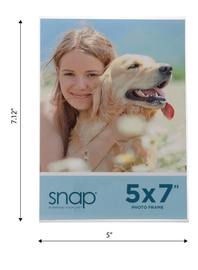 SNAP 5x7 Clear Acrylic Self Standing Frame, Set of 12 - Image 3