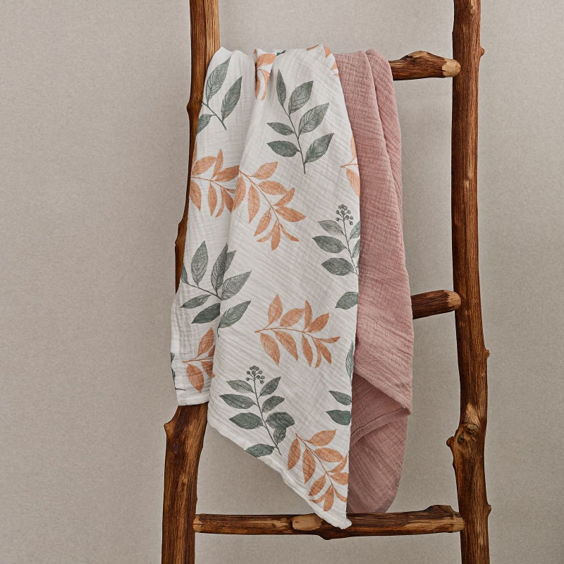 5 Pack Muslin Swaddle Blankets for Baby Girls Boys Receiving Blanket Large 23.5 x 23.5 Inches Soft Breathable Unisex Newborn Gentle Colors LMF5007 - Image 4