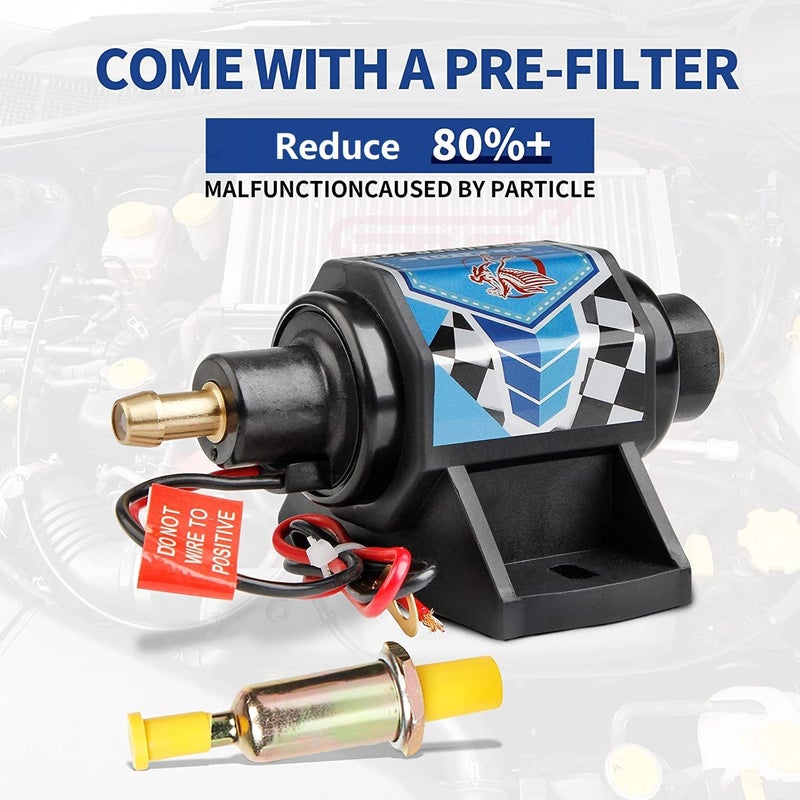 CarBole مضخة وقود كهربائية كار بول 12 فولت 5-9 PSI، 35 GPH لمحركات البنزين - Image 5