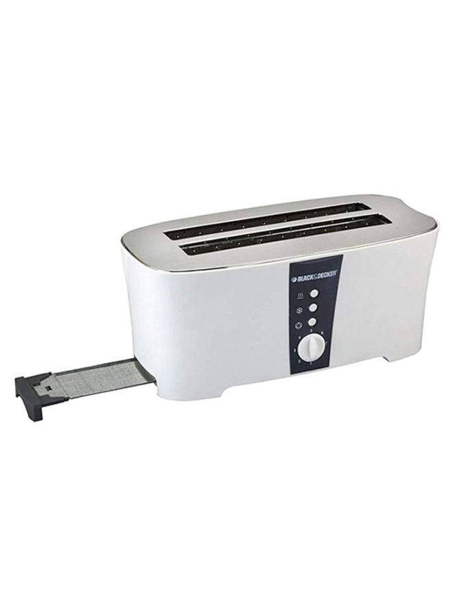BLACK+DECKER 4-Slice Electric Toaster 4 Slices 1350 W ET124 White/Black/Silver - Image 3