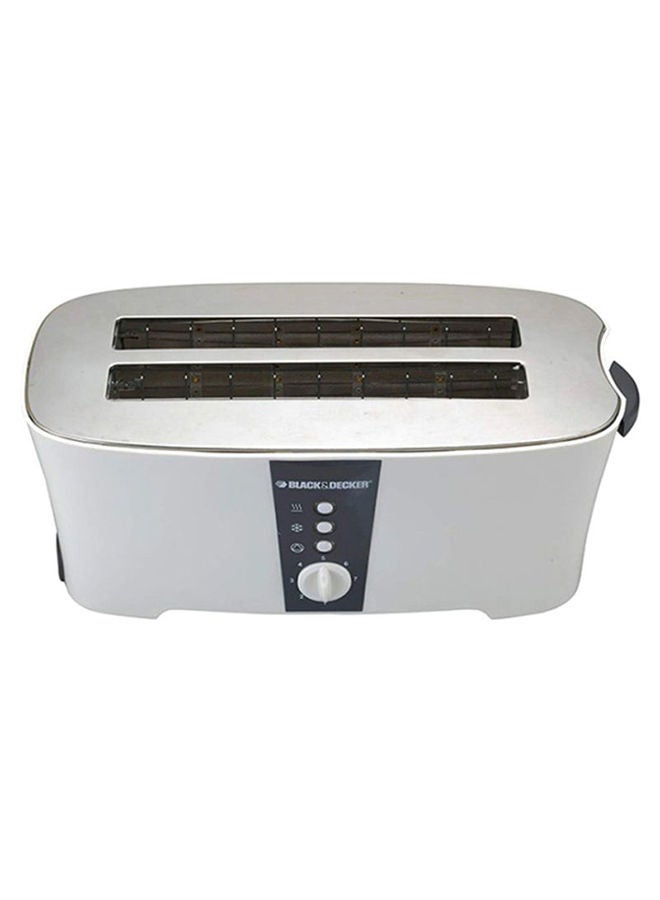 BLACK+DECKER 4-Slice Electric Toaster 4 Slices 1350 W ET124 White/Black/Silver - Image 2