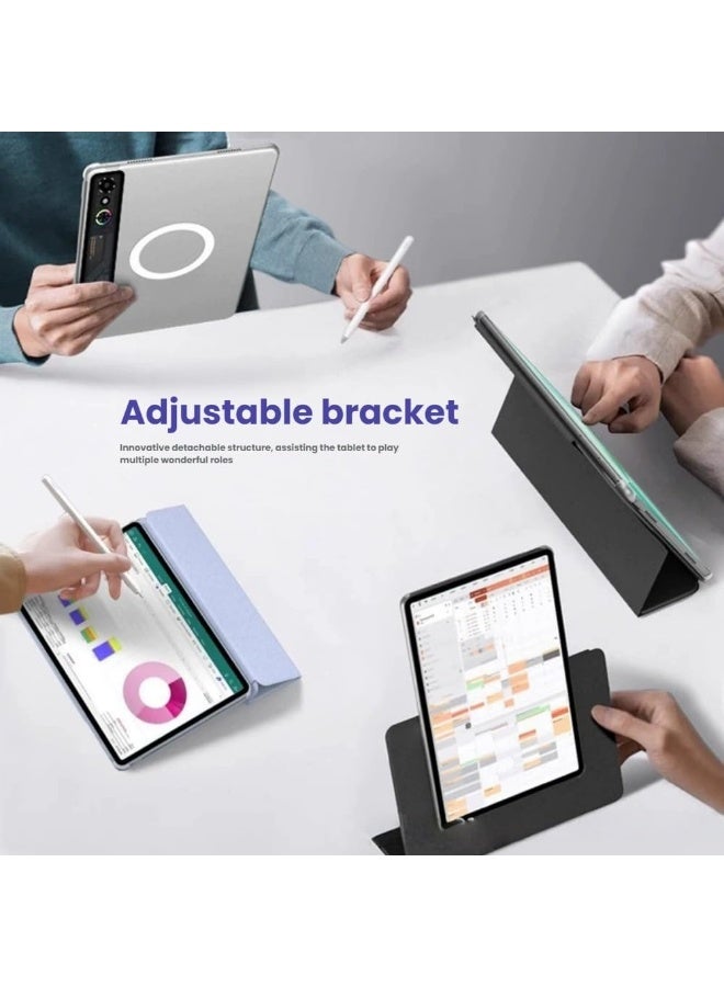 عام غطاء مغناطيسي متوافق مع تابلت الألعاب زدتي نوبيا ريد ماجيك 3 برو 9.06 بوصة (2025) - غطاء صلب من PC مقاوم للانثناء ثنائي الجوانب قابل للفصل مع حامل - Image 2