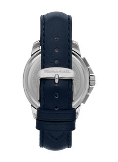 Maserati Men’s Successo Blue Dial Leather Band Watch R8871621015 – 44mm  - Image 3