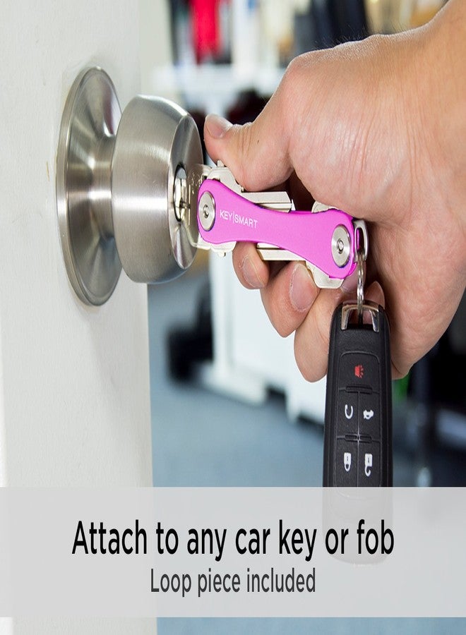 كي سمارت حامل مفاتيح صغير الحجم من KEYSMART - وردي. - Image 4