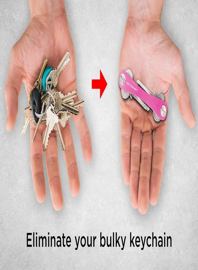 كي سمارت حامل مفاتيح صغير الحجم من KEYSMART - وردي. - Image 2