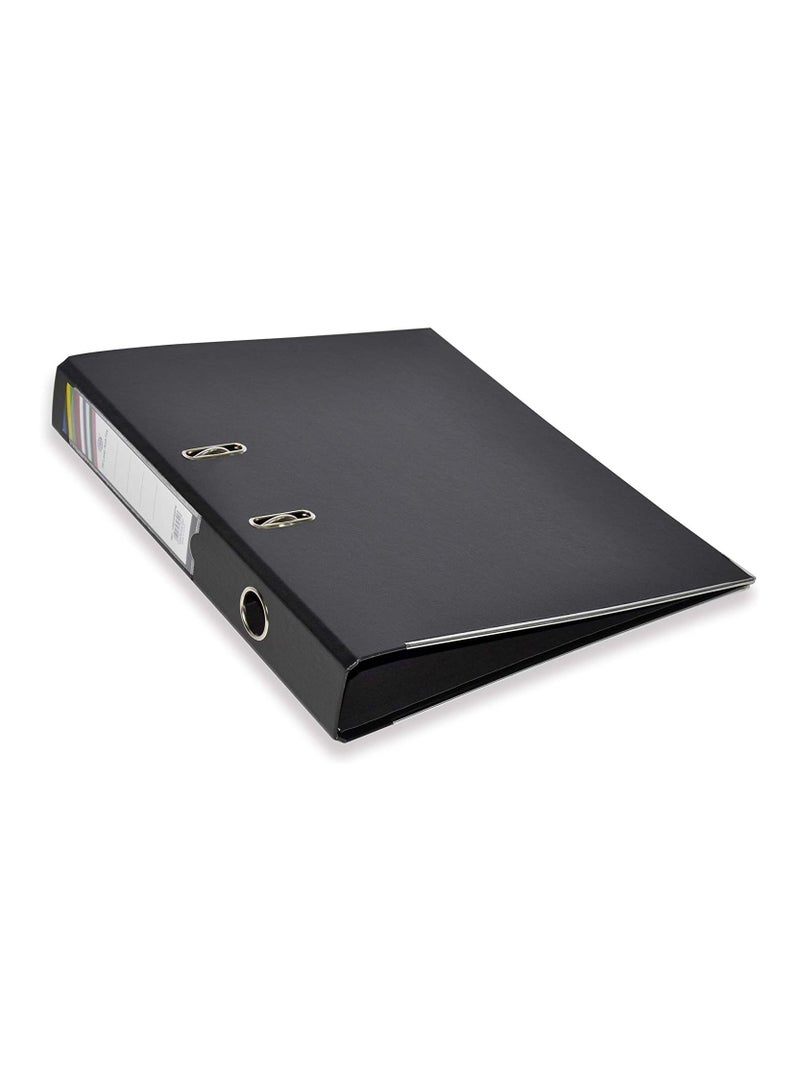 FIS PACK OF 10 PP LEVER ARCH FILE, 4CM, F/S SIZE, BLACK, PP ORIGIN GERMANY - FSBF4PBKFN10 - Image 1