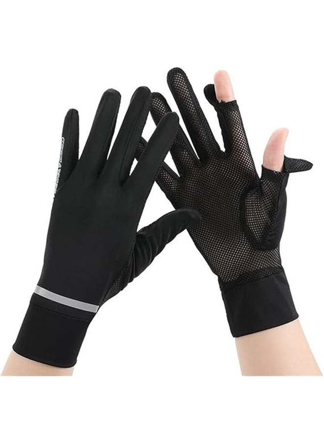 MJZ Driving gloves sun protection gloves mittens women driving gloves,  Women's Sun Protection Quick Dry Anti Slip Driving Gloves One Size  - Image 1