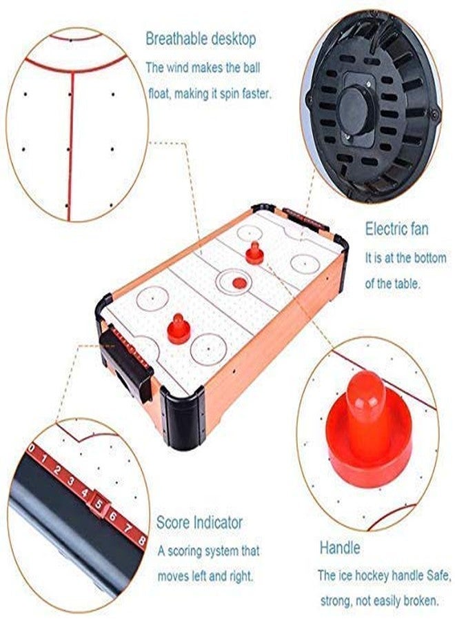 OANGO طاولة لعبة هوكي الهواء الخشبية الداخلية من OANGO، لعبة للبنات والأولاد، لعبة طاولة للأطفال والمراهقين والبالغين - تعمل بالبطاريات (حجم كبير) (البطاريات غير متضمنة) - Image 4