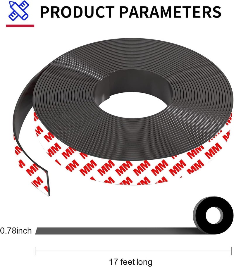 Magnets Sticker Tap 2 Meters 1 Piece, Great for DIY Fridge Magnets Art Projects, White boards, Tool Storage And Knife Rest In The Kitchen - Image 5