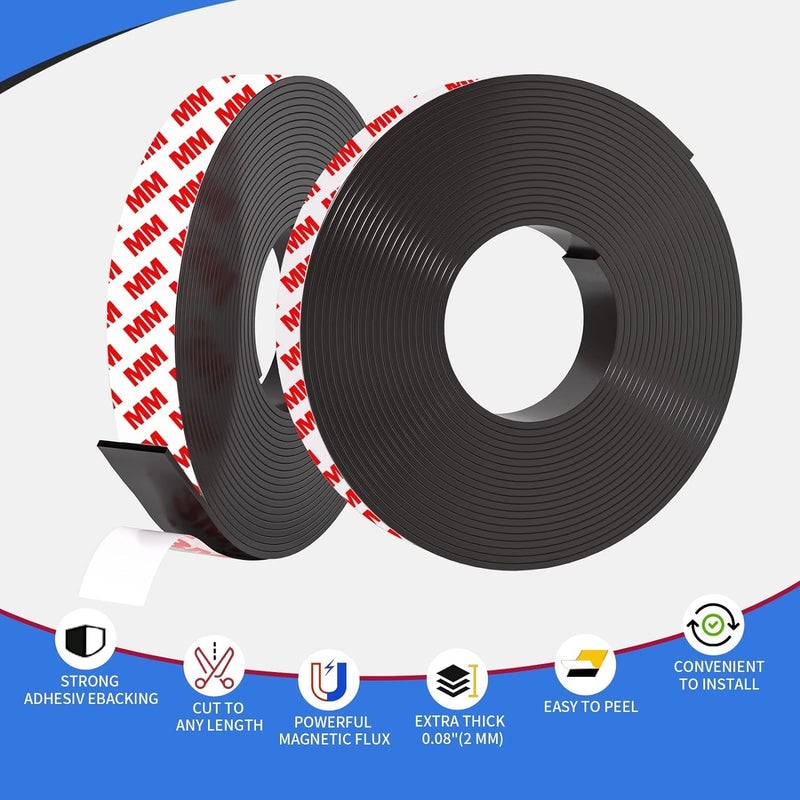 Magnets Sticker Tap 2 Meters 1 Piece, Great for DIY Fridge Magnets Art Projects, White boards, Tool Storage And Knife Rest In The Kitchen - Image 4