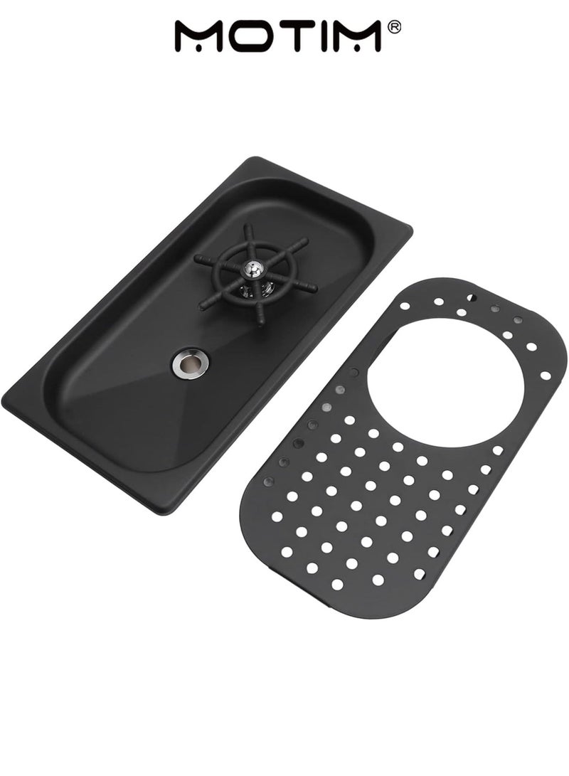 موتيم غسالة الزجاج الشطاف 304 غسالة كأس إبريق من الفولاذ المقاوم للصدأ بضغط عال مع معدات غسيل صينية التصريف والتنقيط لبار المقهى - Image 4