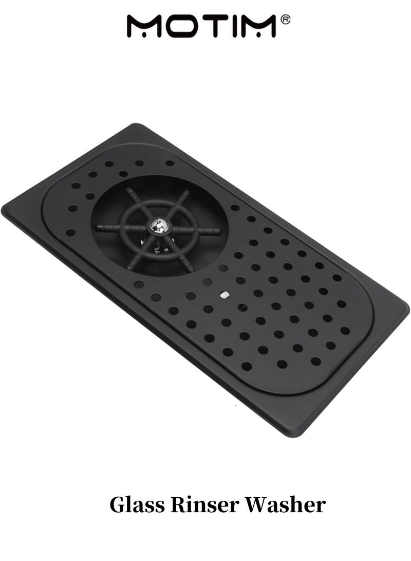 موتيم غسالة الزجاج الشطاف 304 غسالة كأس إبريق من الفولاذ المقاوم للصدأ بضغط عال مع معدات غسيل صينية التصريف والتنقيط لبار المقهى - Image 1