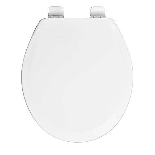 Centoco Wooden Toilet Seat Round, Closed Front with Cover, Residential, Made in the USA, 700-301, Crane White (Cotton/Bright) - Image 4