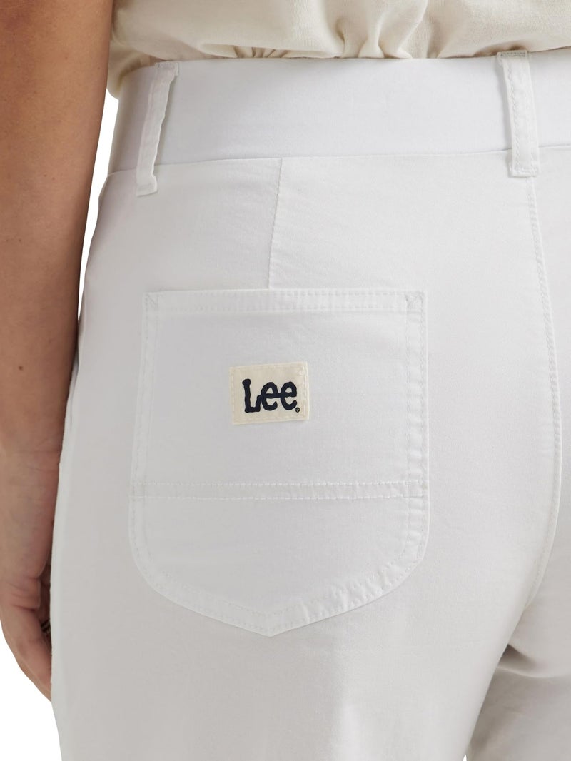 Lee Women's Ultra Lux Comfort with Flex-to-Go Utility Bermuda Short Bright White 14 - Image 3