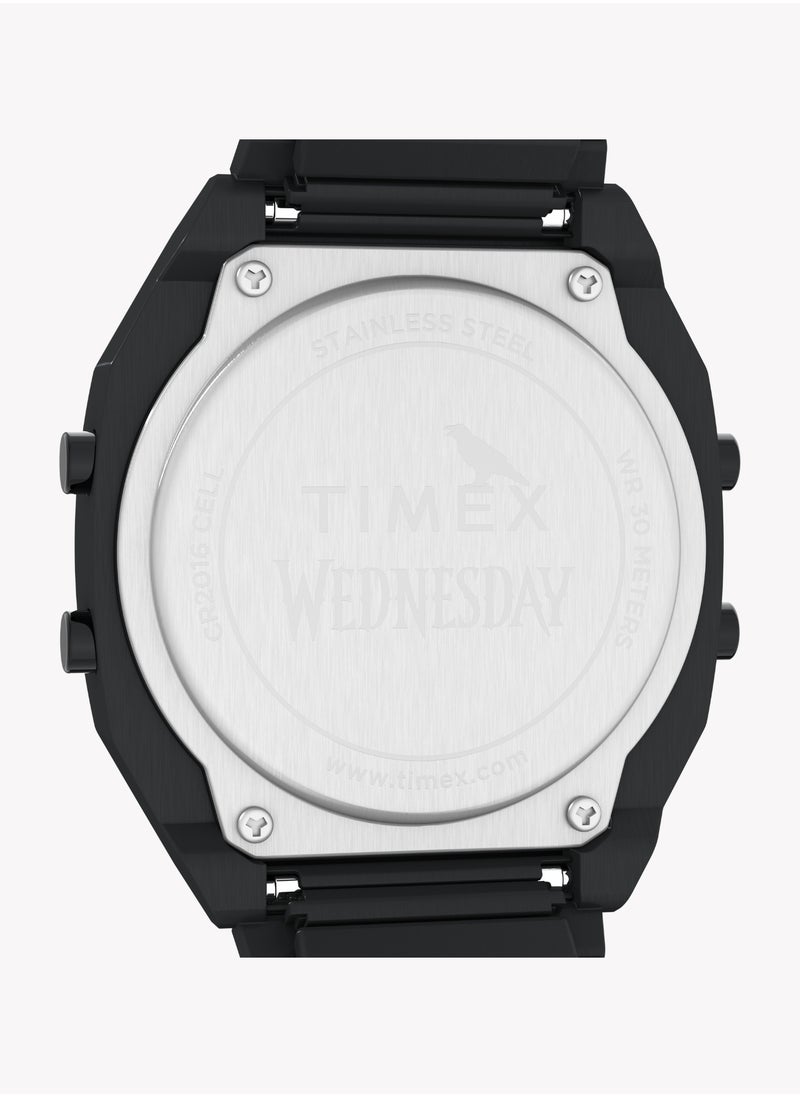 TIMEX Timex Men's Black Stainless Steel Watch | TW2Y19500  - Image 4