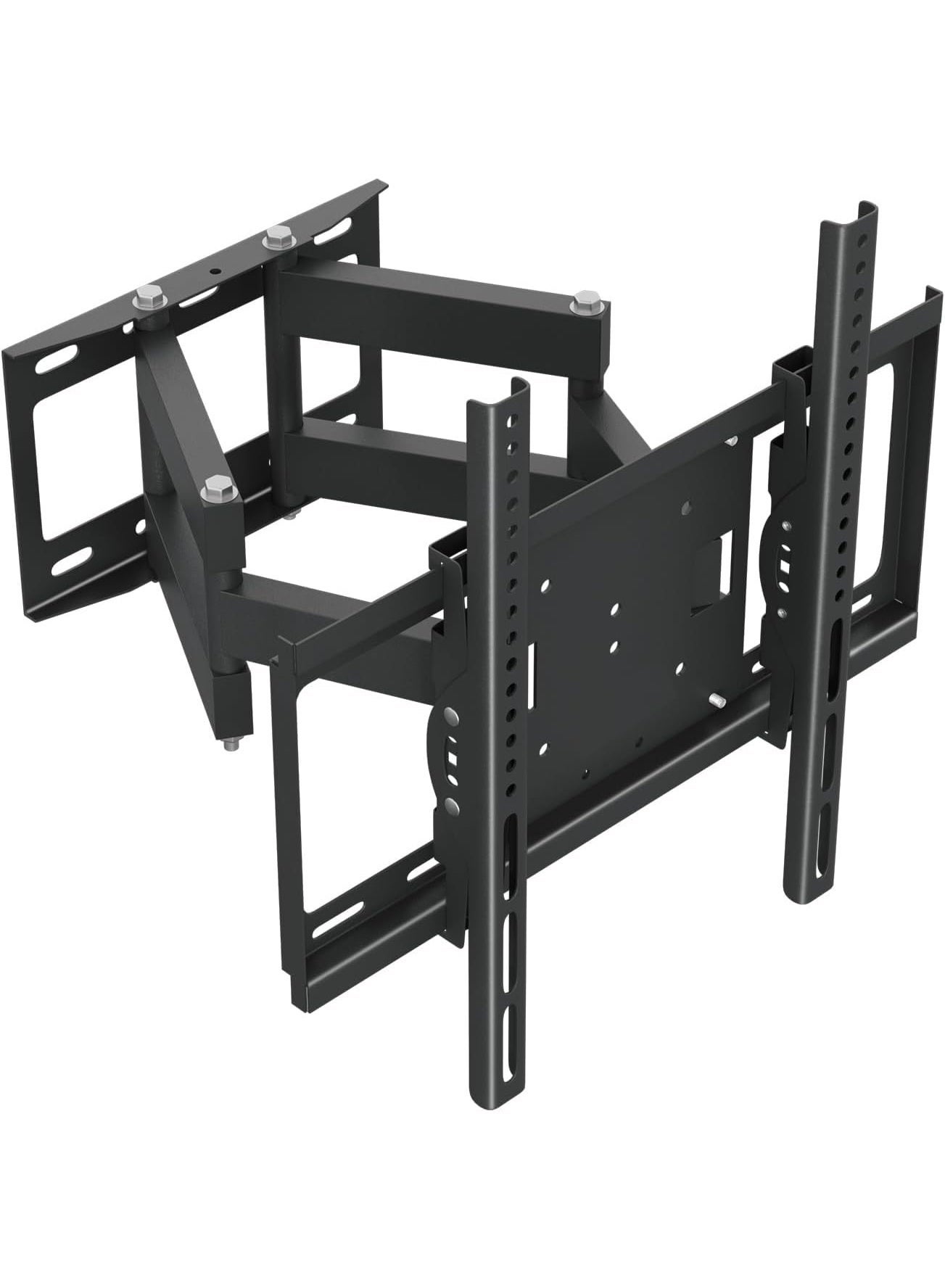 Full Motion TV Wall Mount for for 26-75 Inch TVs, Heavy Duty Articulating Bracket, Swivel & Tilt, Space Saving TV Bracket Holds Up to 40kg,