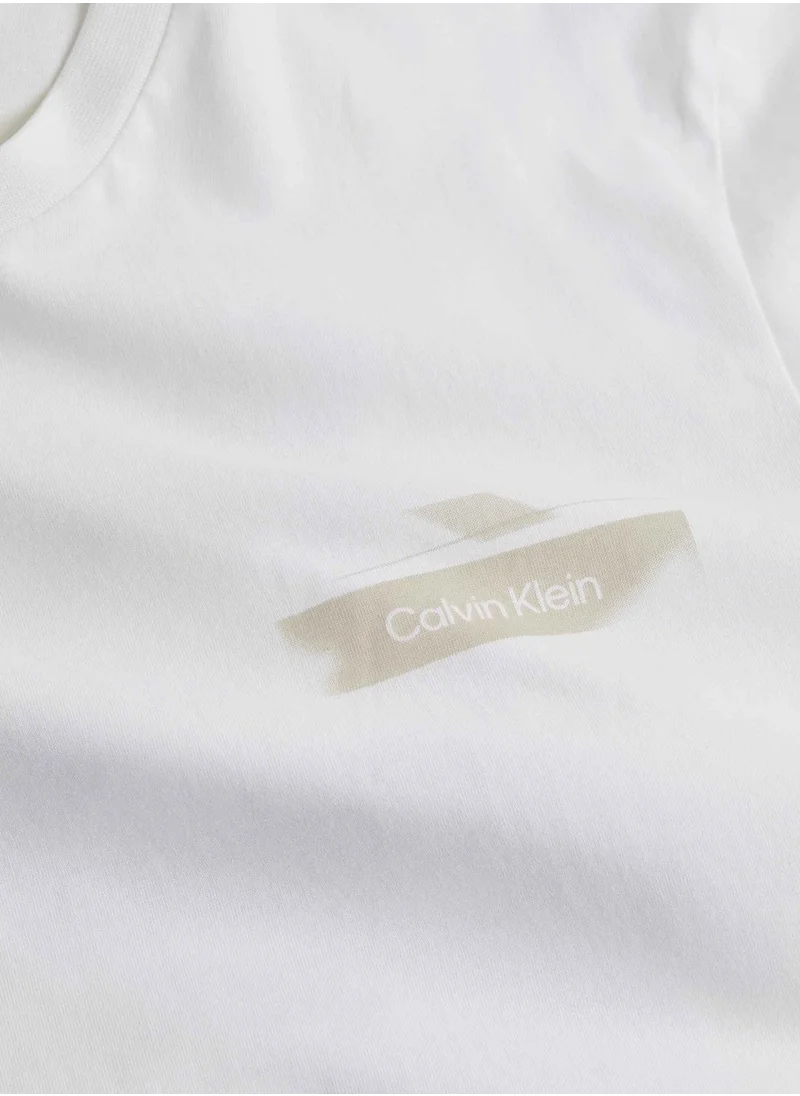 CALVIN KLEIN Graphic Crew Neck T-Shirt