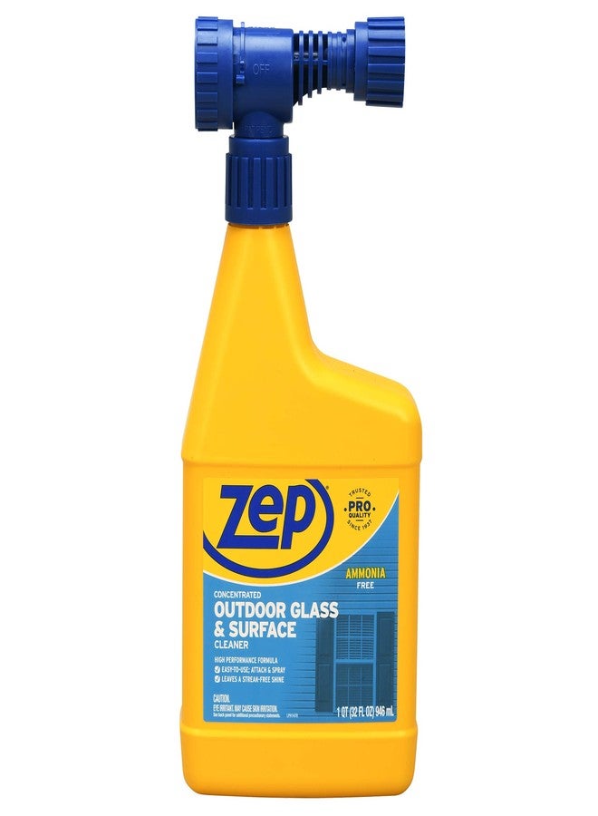 Zep Hose-End Outdoor Cleaner - 32 Ounces - U49910 - Great for Outdoor Glass and Surfaces - Image 1