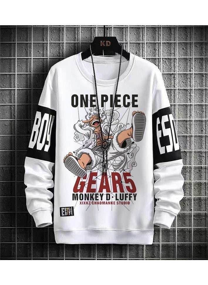 KUYING New One Piece Casual Loose Round Neck Hoodie  - Image 1