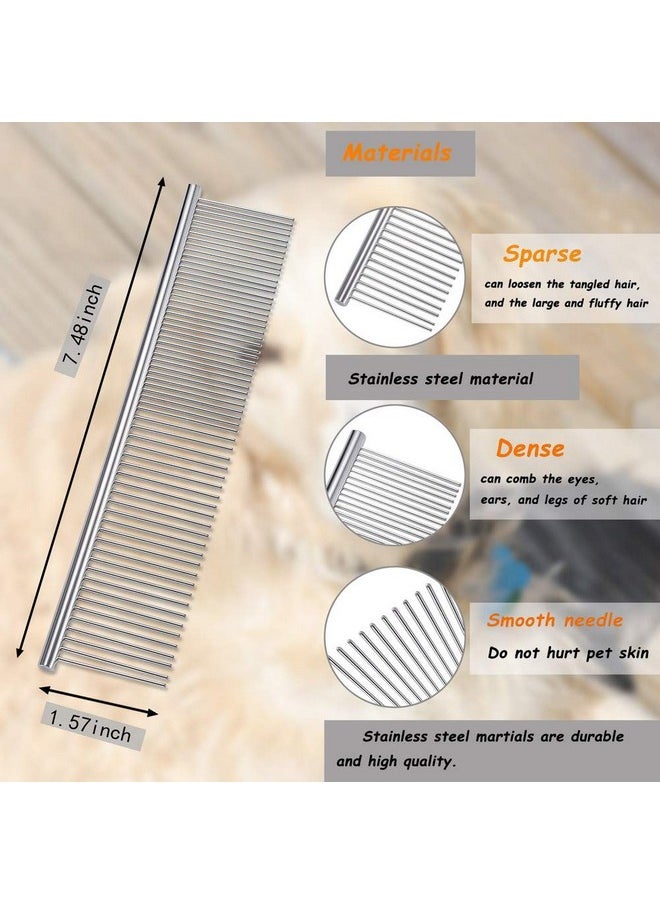 Laiannwell - Cat Comb,Pet Comb Laiannwell Professional Grooming Comb For Dog/Cat/Small Pets(3 Packs) - Image 1