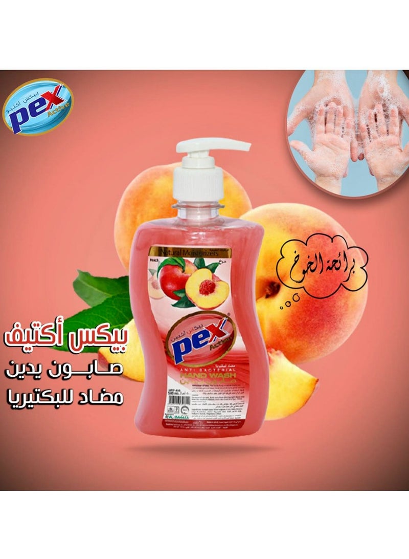 Pex Active Antibacterial Hand Wash Liquid Peach - Image 2