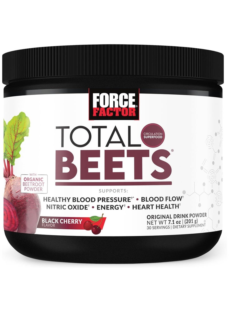 Force Factor Total Beets, Circulation Superfood, Black Cherry, 7.1 oz  - Image 1