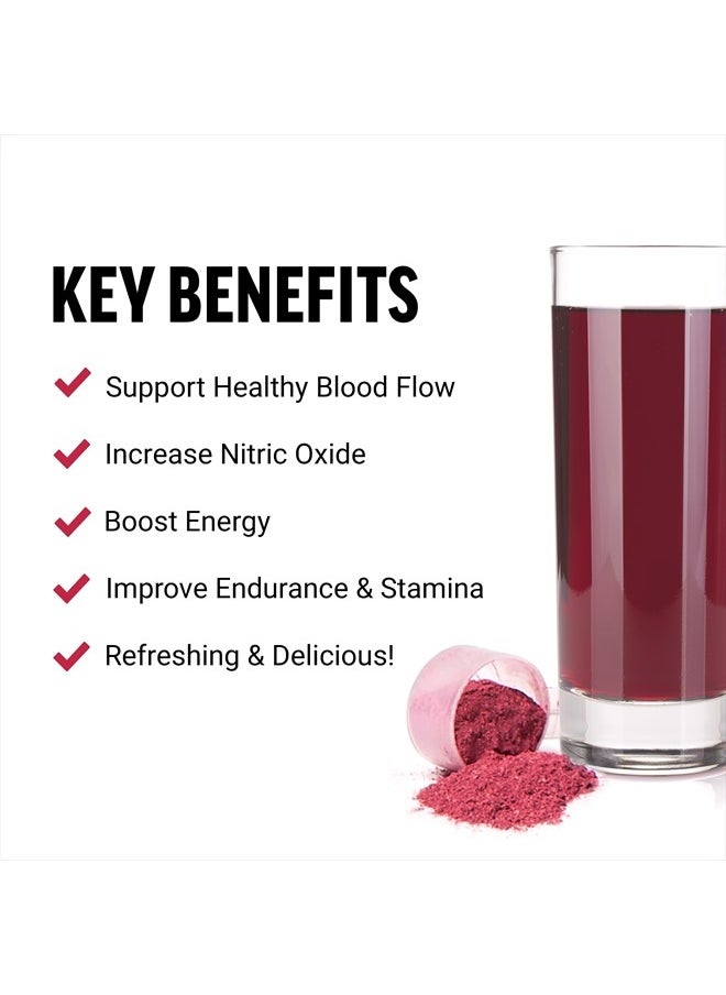 Force Factor Total Beets Superfood Beet Root Powder with Nitrates to Support Circulation, Blood Flow, Nitric Oxide, Energy, Endurance, and Stamina, Cardiovascular Heart Health Supplement, 30 Servings  - Image 2