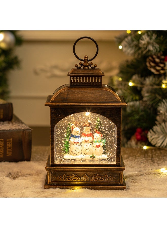 Crystal Christmas lights, Christmas gifts, bar, tabletop, and living room decorations Holiday decorations, Christmas decor, Christmas music, festive LED lights, Santa Claus, Christmas trees, snowmen, and Christmas water lanterns - Image 1
