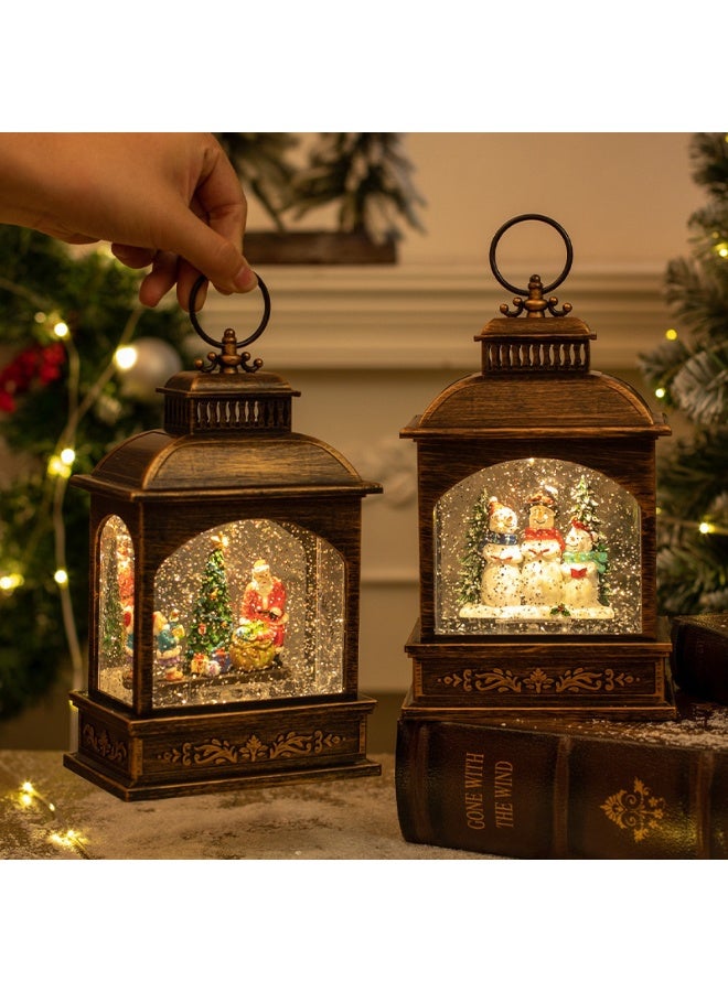 Crystal Christmas lights, Christmas gifts, bar, tabletop, and living room decorations Holiday decorations, Christmas decor, Christmas music, festive LED lights, Santa Claus, Christmas trees, snowmen, and Christmas water lanterns - Image 2