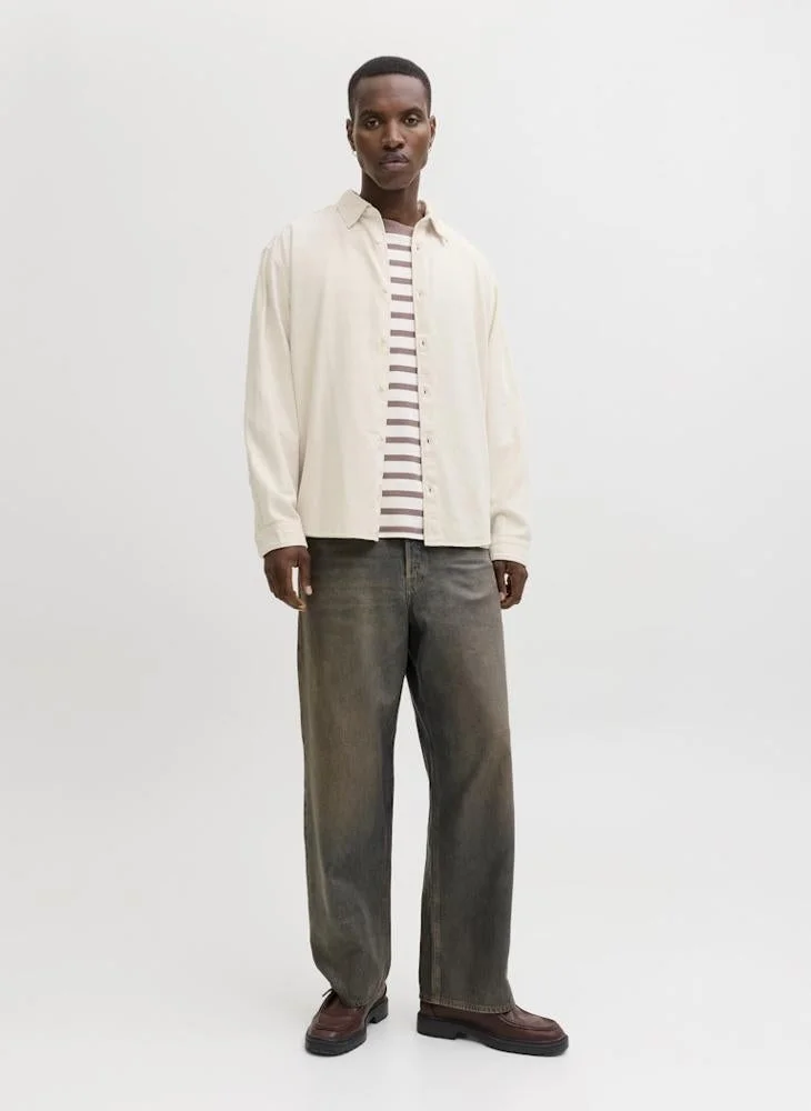 JACK & JONES  Casual Long Sleeve Denim Shirt for Men | Best Price UAE