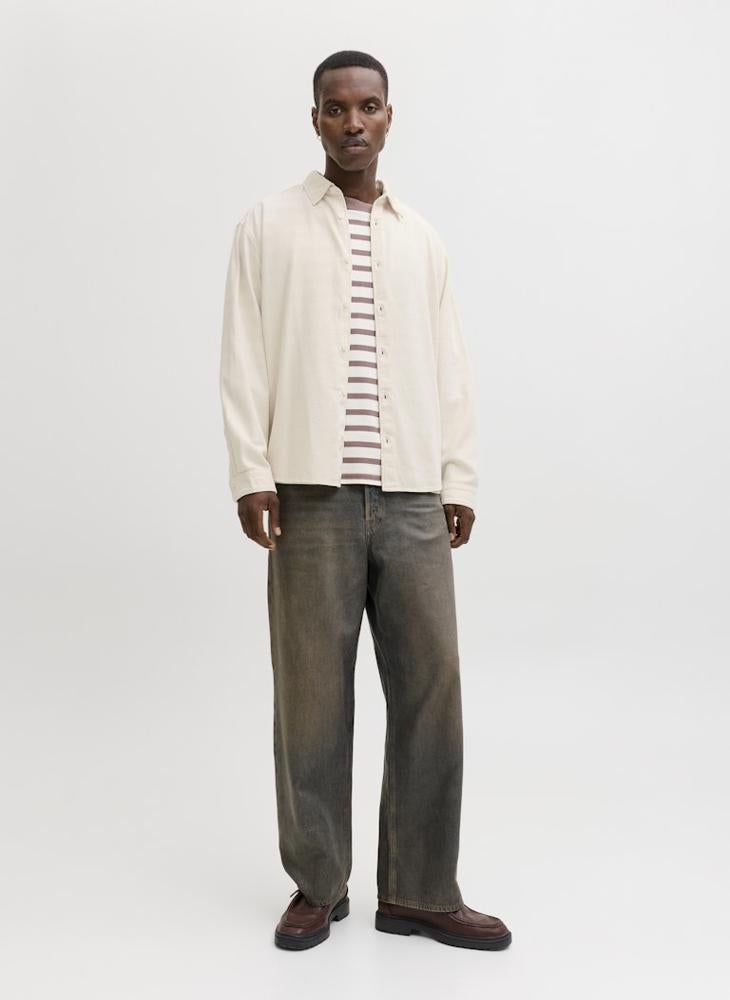 JACK & JONES Casual Long Sleeve Denim Shirt - Image 4